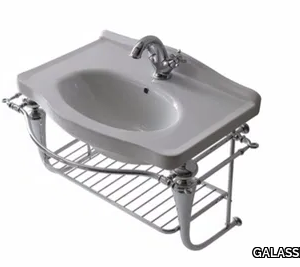 ETHOS 65 - Single wall-mounted chromed brass vanity unit _ GALASSIA