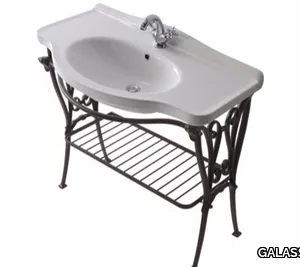 ETHOS 95 - Aluminium console sink _ GALASSIA