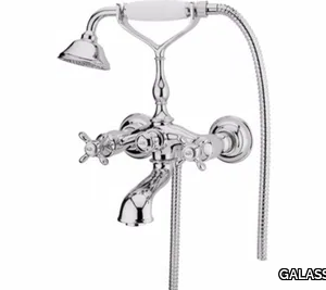 ETHOS - Wall-mounted bathtub tap with hand shower _ GALASSIA
