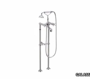 ETHOS - Floor standing bathtub tap with hand shower _ GALASSIA