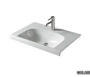 DREAM 7303 - Rectangular ceramic washbasin _ GALASSIA