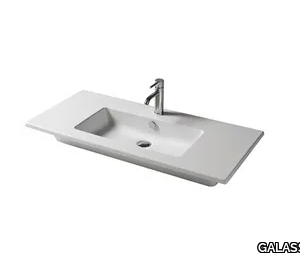 EDEN - 101 CM - Rectangular ceramic washbasin _ GALASSIA