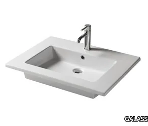 EDEN - 71 CM - Rectangular ceramic washbasin _ GALASSIA