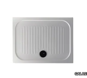 H6 - FLAT - 75 x 100 - Anti-slip rectangular shower tray _ GALASSIA