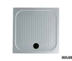 H6 - FLAT - 90 x 90 - Anti-slip square shower tray _ GALASSIA