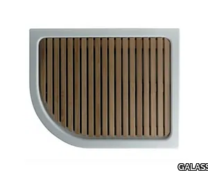 LUNA DX - Slatted wooden shower tray _ GALASSIA