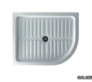 LUNA SX - Built-in anti-slip shower tray _ GALASSIA