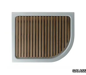 LUNA SX - Slatted wooden shower tray _ GALASSIA