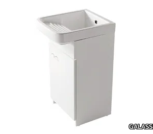MINERVA - Wooden laundry room cabinet with hinged doors _ GALASSIA