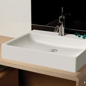 CARTA - Rectangular countertop Solique washbasin _ Hoesch