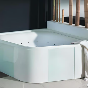 ERGO+ - Hydromassage square corner acrylic bathtub _ Hoesch