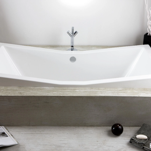 FOSTER - 2 seater semi-inset acrylic bathtub _ Hoesch