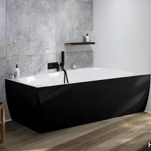 ISENSI BI-COLOUR - Asymmetric corner acrylic bathtub _ Hoesch