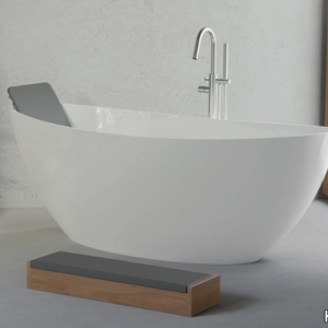 NAMUR - Freestanding oval Solique bathtub _ Hoesch