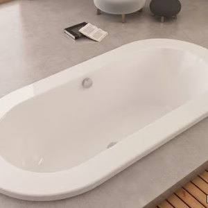 PHILIPPE STARCK 1 - Built-in oval acrylic bathtub with chromotherapy _ Hoesch