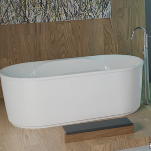SPECTRA - Freestanding oval acrylic bathtub _ Hoesch
