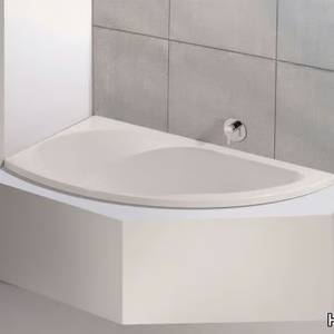 SPECTRA - Asymmetric built-in acrylic bathtub _ Hoesch