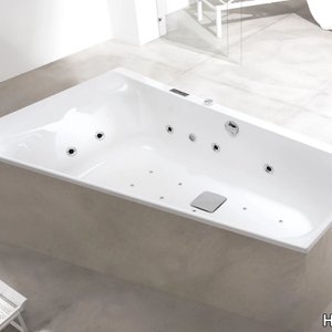 THASOS - Freestanding asymmetric acrylic bathtub _ Hoesch