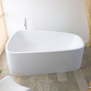 DUO - Asymmetric freestanding acrylic bathtub with chromotherapy _ Hoesch