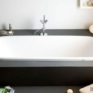 UNO - Built-in rectangular acrylic bathtub with chromotherapy _ Hoesch