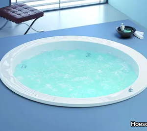 DREAMSCAPE - Hydromassage built-in round acrylic bathtub _ Hoesch