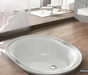 ERGO+ - Oval built-in acrylic bathtub _ Hoesch