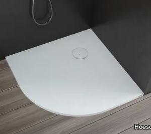 NIAS - Semicircular corner Solique shower tray _ Hoesch