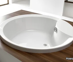 ORLANDO - Built-in round 2 seater acrylic bathtub _ Hoesch