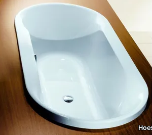 SPECTRA - Built-in oval acrylic bathtub _ Hoesch