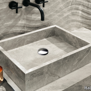 BASIN - Countertop rectangular porcelain stoneware washbasin _ Italgraniti