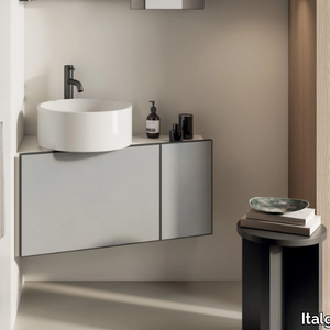 PIANOANGLE.80 - Wall-mounted vanity unit _ Italgraniti
