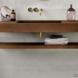 CUT - Porcelain stoneware bathroom wall shelf _ Italgraniti