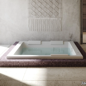 SHARP EXTRA - Hydromassage freestanding rectangular bathtub _ Jacuzzi®
