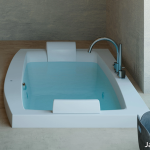 THE ESSENTIALS INVITA - 2 seater hydromassage rectangular bathtub _ Jacuzzi®