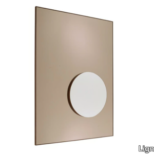 DEMI TEINTES - Rectangular wall-mounted mirrored glass mirror _ Ligne Roset