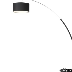 DIMENSIONS - Metal floor lamp with cotton shade _ Ligne Roset
