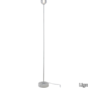 CALOT - LED floor lamp with marble base and glass shade _ Ligne Roset