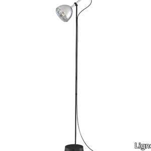 CHROME BELL - LED adjustable glass and steel floor lamp _ Ligne Roset