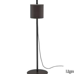MAGNET LAMP - Floor lamp with steel base and cotton shade _ Ligne Roset