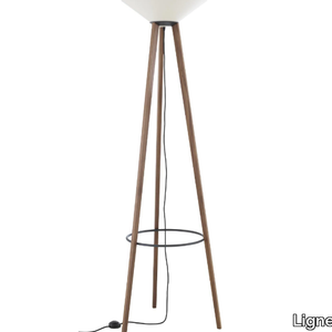 MELUSINE - LED steel and wood floor lamp _ Ligne Roset
