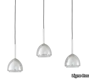 CHROME BELL - LED Borosilicate glass pendant lamp _ Ligne Roset