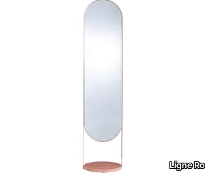 NIMBE - Freestanding oval metal mirror _ Ligne Roset