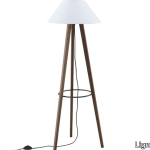 MELUSINE - LED steel and wood floor lamp _ Ligne Roset