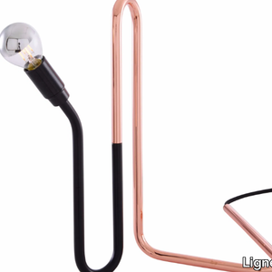 ONDULE - LED copper table lamp _ Ligne Roset