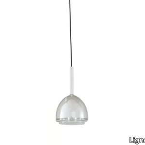 CHROME BELL - LED Borosilicate glass pendant lamp _ Ligne Roset