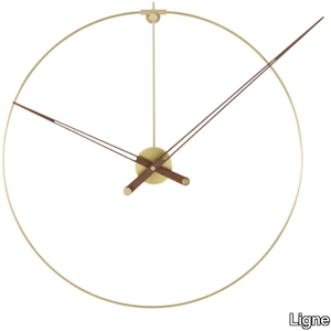 PIK - Wall-mounted brass clock _ Ligne Roset