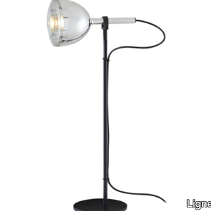 CHROME BELL - LED adjustable glass and steel desk lamp _ Ligne Roset