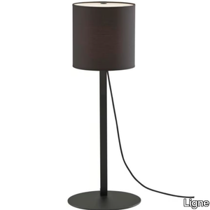 MAGNET LAMP - Table lamp with steel base and cotton shade _ Ligne Roset
