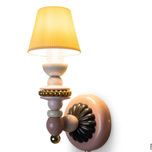 FIREFLY (PINK - GOLDEN) - Porcelain wall lamp _ Lladró