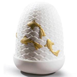 KOI DOME - LED rechargeable porcelain table lamp _ Lladró